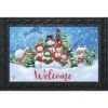 Caroling Snowmen Christmas Doormat Welcome Indoor Outdoor 30" X 18" Briarwood Lane -Home Improvement Store GUEST 7ff2a741 d8fb 444d 937f 06a38683a993
