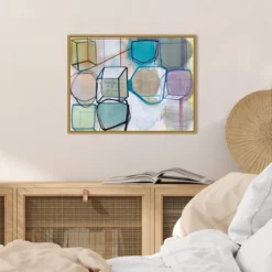 24" X 18" Paper Abstract 3 By Taitz Duffy Framed Canvas Wall Art - Amanti Art -Home Improvement Store GUEST 80668fe3 7a43 4459 aa60 57f1951075eb