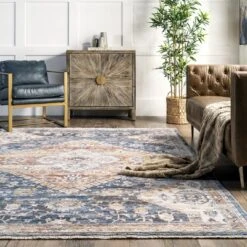 NuLOOM Addison Transitional Faded Medallion Fringe Area Rug -Home Improvement Store GUEST 82db0147 abdf 4c08 b841 9ca8f2496cd5