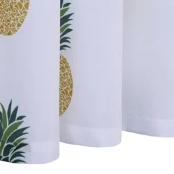 Trinity Pineapple Tier Curtains 24 Inches Length For Kitchen Bathroom Window