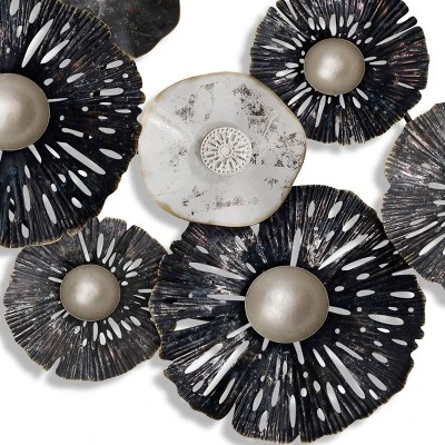 Metal Lilies Wall Art - StyleCraft 4 Metal Lilies Wall Art - StyleCraft - Image 2