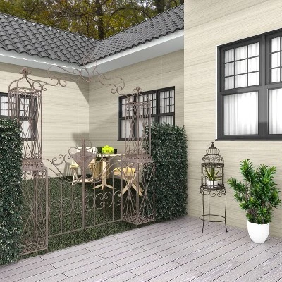 47" Iron Vintage Birdcage Black - Olivia & May 15 47" Iron Vintage Birdcage Black - Olivia & May - Image 13