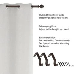 1-Inch Curtain Rod- Decorative Modern Urn Finials & Hardware- For Home Decor In Bedroom, Living Room & Kitchen, 48-84-Inch By Lavish Home (Bronze) 9 1-Inch Curtain Rod- Decorative Modern Urn Finials & Hardware- For Home Decor In Bedroom, Living Room & Kitchen, 48-84-Inch By Lavish Home (Bronze) -Home Improvement Store GUEST 833cb41c a931 4a3b 8ca0 97f5e429f272