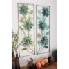 Set Of 2 Metal Floral Wall Decors With Gold Frame Green - Olivia & May -Home Improvement Store GUEST 837a2747 8fae 4ea7 bd63 526d02b34316