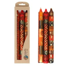 Global Crafts Unscented Hand-Painted Dinner Candles, Boxed Set Of 3 -Home Improvement Store GUEST 843022af 95a4 453d bdbd 77d46e3e2bd3