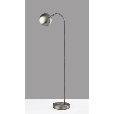 Emerson Floor Lamp Silver - Adesso 4 Emerson Floor Lamp Silver - Adesso - Image 2