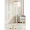 360 Lighting Modern Art Deco Arc Floor Lamp 64" Tall Warm Gold Metal White Fabric Drum Shade For Living Room Reading Family Bedroom Office House Home -Home Improvement Store GUEST 8657be66 b8a4 432d 82a4 2a3ebb34e772