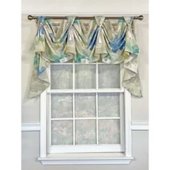 RLF Home Linen Floral Victory Swag Natural 54"W X 26"L For Windows Up To 48"W -Home Improvement Store GUEST 8790b332 2aef 4463 85eb 47f3765d4d2f