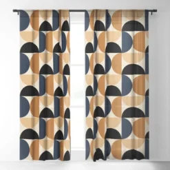 Color Poems Bold Minimalism XII Single Panel Sheer Window Curtain - Society6