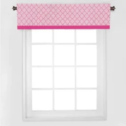 Bacati - Quatrefoil Pink Window Valance -Home Improvement Store GUEST 8a1dcadc 2ef9 4d40 b74f 4edf3a0b2ef1