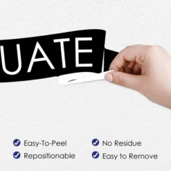 Big Dot Of Happiness Black And White Graduation Party Photo Backdrop - Wall Decals -Home Improvement Store GUEST 8a877e10 f0f0 42e4 8ad3 61fce90809fb