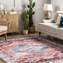 NuLOOM Marli Machine Washable Faded Medallion Area Rug -Home Improvement Store GUEST 901b7ddf 1813 4cb9 81f2 a34250d6c4d4