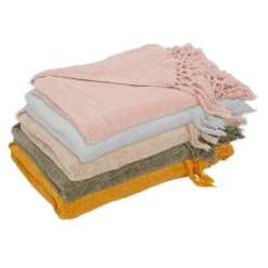 Saro Lifestyle Chenille Throw Blanket With Knotted Design -Home Improvement Store GUEST 90f055ad 64dd 42a7 8757 10ef770031ea