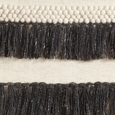 Saro Lifestyle Textured Woven Wall Hanging, 14"x34" Oblong, Black 4 Saro Lifestyle Textured Woven Wall Hanging, 14"x34" Oblong, Black - Image 2