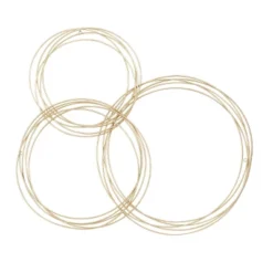 Metal Plate Overlapping Ring Wall Decor - CosmoLiving By Cosmopolitan