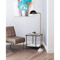 MidCentury Floor Lamp Black 60" - ZM Home -Home Improvement Store GUEST 932ae208 3136 41c0 958d cb12f4e76d2b