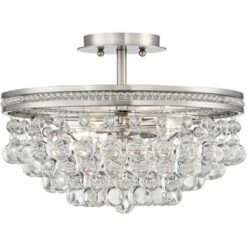 Vienna Full Spectrum Wohlfurst Modern Ceiling Light Semi Flush Mount Fixture 16" Wide Brushed Nickel 3-Light Clear Crystal For Bedroom Living Room 10 Vienna Full Spectrum Wohlfurst Modern Ceiling Light Semi Flush Mount Fixture 16" Wide Brushed Nickel 3-Light Clear Crystal For Bedroom Living Room -Home Improvement Store GUEST 9386f081 26ee 47e8 94f9 901f762f171c