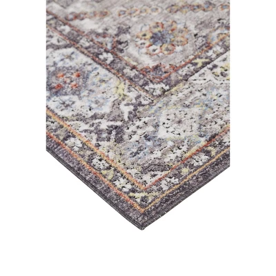 Armant Traditional Medallion, Purple/Gray/Ivory, 2' X 3' Accent Rug 6 Armant Traditional Medallion, Purple/Gray/Ivory, 2' X 3' Accent Rug - Image 4