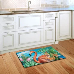 Flamingo Paradise Summer Doormat Nautical Indoor Outdoor 30" X 18" Briarwood Lane -Home Improvement Store GUEST 96221338 9e84 4d4f b9b0 709559f788d0