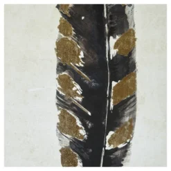 (Set Of 2) 16.75" X 31.75" Gilded Feathers Canvas Wall Art Yellow -Home Improvement Store GUEST 9670cd7e b7a6 49ac bb28 a3239db66ef5