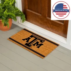 Evergreen Texas A&M Logo Turf Mat, Brown- 28 X 16 Inches Indoor Outdoor Doormat -Home Improvement Store GUEST 97acd874 7679 4c11 9d98 09265ee67f78