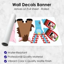 Big Dot Of Happiness Farm Animals - Peel And Stick Barnyard Baby Shower Standard Banner Wall Decals - Baby -Home Improvement Store GUEST 97e87772 e427 4281 a5b4 95795fd49fe0