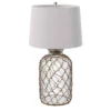 30" 3-way Seeded Netted Rope Glass Table Lamp - StyleCraft -Home Improvement Store GUEST 9a0e6ea8 d262 47f5 be23 926905eba7b7