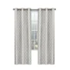 Kate Aurora Gray & White Lattice Clover Ultra Luxurious Window Curtains - 38 In. W X 84 In. L, Gray & White -Home Improvement Store GUEST 9a68e2dc cef4 4520 bba7 3594ff830794