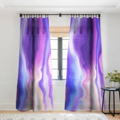 Marta Barragan Camarasa Lilac Luminous Strokes Single Panel Sheer Window Curtain - Deny Designs -Home Improvement Store GUEST 9ae11ee1 b7fa 46e4 9e4f 25f4dd66de94
