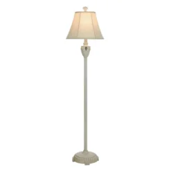 61" Seashell Floor Lamp Coastal Cream - StyleCraft