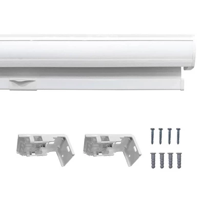 1pc Light Filtering Cordless Zebra Window Shade With Fabric Roller Valance White - Lumi Home Furnishings 10 1pc Light Filtering Cordless Zebra Window Shade With Fabric Roller Valance White - Lumi Home Furnishings - Image 8