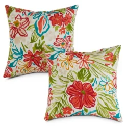 17"x17" Kensington Garden - 2pk Square Indoor Outdoor Throw Pillows -Home Improvement Store GUEST 9f2f0739 df1f 46d4 bc40 a9e079115c9e