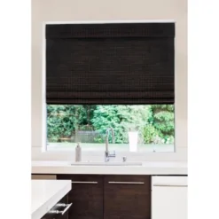 Radiance Newport 32.5-in Cordless Espresso Roman Shade -Home Improvement Store GUEST a0791525 db21 4244 a590 ff2fcc4e445d
