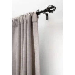 Decorative Drapery Single Rod Set With Acron Cage Finials Oil Rubbed Bronze - Lumi Home Furnishings -Home Improvement Store GUEST a26a8557 bda0 455f bf2d da1194b46255
