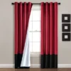 Home Boutique Prima Grommet Window Curtain Panels Merlot/Black 54X84 Set -Home Improvement Store GUEST a3f26159 62d5 44f1 932b c30be4d21cfc