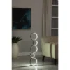 38.5" Else Nordic 5-Ring Shaped Metal Table Lamp (Includes LED Light Bulb) Black - Ore International