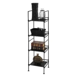 Organize It All 4 Tier Resin Ebonize Collection Square Shelf 8 Organize It All 4 Tier Resin Ebonize Collection Square Shelf -Home Improvement Store GUEST a4f38f4c 26ec 43d5 9c85 404c85b5f85d