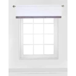 Bacati - MixNMatch Gray Band Window Valance -Home Improvement Store GUEST a4f6853c 1bd4 421a 88d6 a2f3fd6a0727