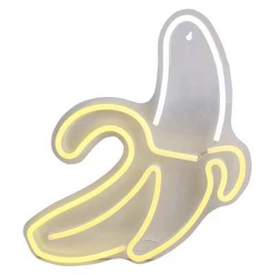 Northlight 18" Yellow LED Neon Style Banana Wall Sign 3 Northlight 18" Yellow LED Neon Style Banana Wall Sign