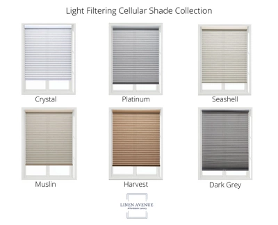 Linen Avenue Cordless Cellular Light Filtering Shade, Muslin 7 Linen Avenue Cordless Cellular Light Filtering Shade, Muslin - Image 5