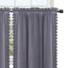 Trinity Room Darkening Velvet Kitchen Window Curtains