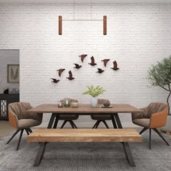 Set Of 3 Metallic Flying Bird Sculptures Wall Decor - Olivia & May -Home Improvement Store GUEST aa06cf9d da69 43bf a258 8a5fcb19664c