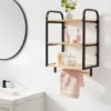 Wood Wall Shelf Black Metal - Brightroom™ -Home Improvement Store GUEST ac4d10e7 0b56 4b34 a408 516b45c892f3
