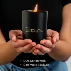 Benevolence LA Black Wax Scented Candle -Home Improvement Store GUEST acef9185 b52c 4295 bf3c 07f6ecf4fce0