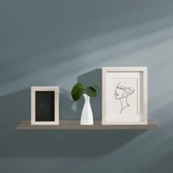 24" X 4" Border Shelf Driftwood - Dolle Shelving -Home Improvement Store GUEST adb49052 7898 4d20 a597 993c41d732e4