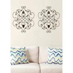 Ivy And Leaf Scroll Votive Wall Décor - Rustic Brown - Safavieh -Home Improvement Store GUEST ae3e87a2 ca78 4a59 90be 71e4a3253491