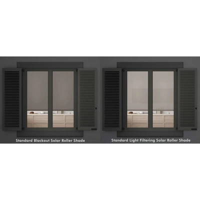 Linen Avenue Cordless Light Filtering Roller Shade, Dark Gray, Light Gray, And White 7 Linen Avenue Cordless Light Filtering Roller Shade, Dark Gray, Light Gray, And White - Image 5