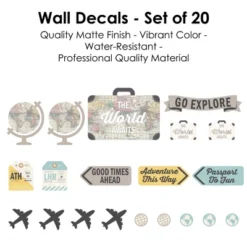 Big Dot Of Happiness World Awaits - Peel And Stick Map Vinyl Wall Art Stickers - Wall Decals - Set Of 20 -Home Improvement Store GUEST af9c4558 fcb1 4280 a0ce 86b3ed06d35d