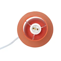 8.66" 2pk Petite Ceramic Orb Base Bedside Table Lamps With Matching Tapered Drum Shade Orange - Creekwood Home -Home Improvement Store GUEST affaea38 3ef7 4576 9159 f6392413d860 1