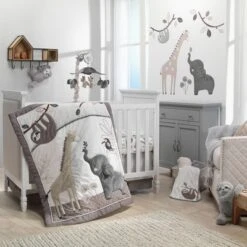 Lambs & Ivy Baby Jungle Animals Gray/Tan Musical Crib Mobile Soother Toy -Home Improvement Store GUEST b053e367 c1ab 418a 99af d63cf959b765